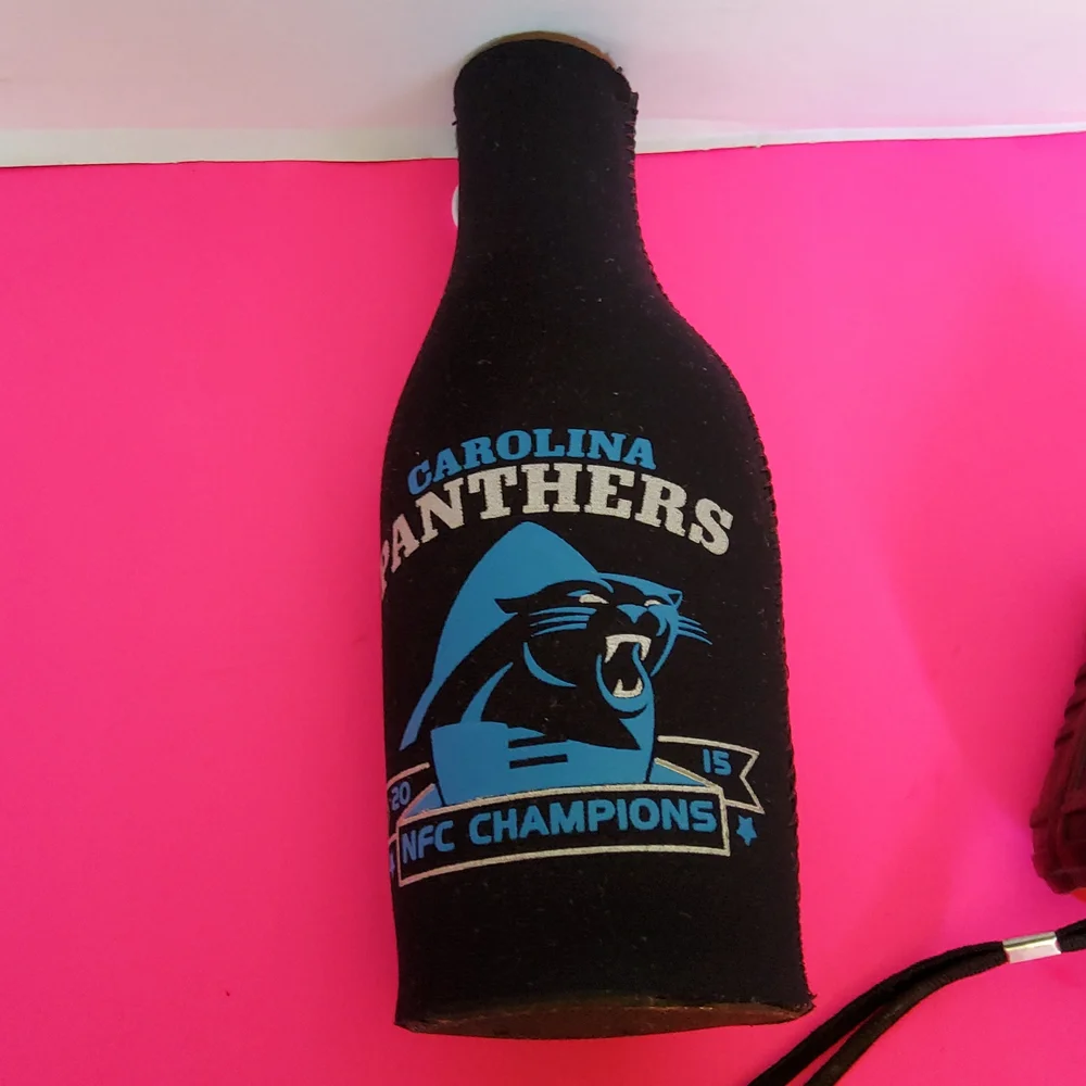 2015 NFC CHAMPIONS CAROLINA PANTHERS bottle cooler. - Picture 5 of 8